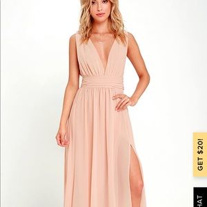 COPY - LuLus Heavenly Hues Blush Maxi Dress